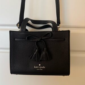 Kate Spade Black Satchel with Gold Hardware